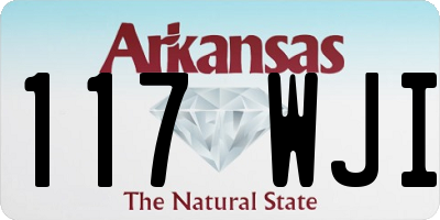 AR license plate 117WJI