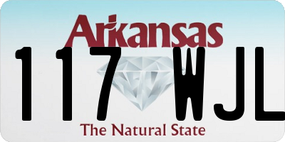 AR license plate 117WJL