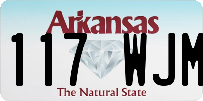 AR license plate 117WJM