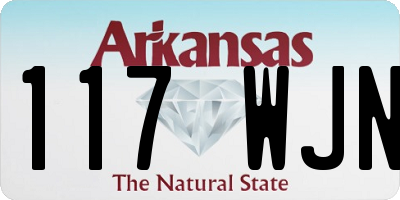 AR license plate 117WJN