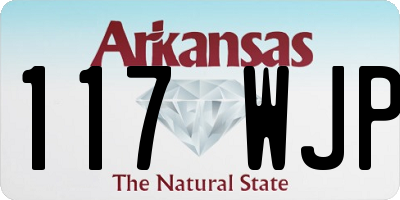 AR license plate 117WJP