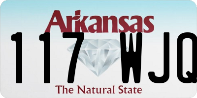 AR license plate 117WJQ