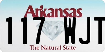 AR license plate 117WJT