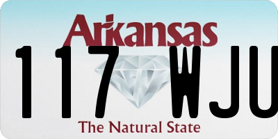 AR license plate 117WJU
