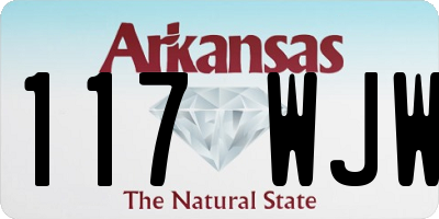 AR license plate 117WJW