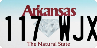 AR license plate 117WJX