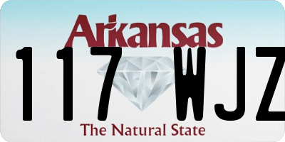 AR license plate 117WJZ