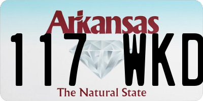 AR license plate 117WKD