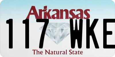 AR license plate 117WKE