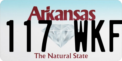 AR license plate 117WKF