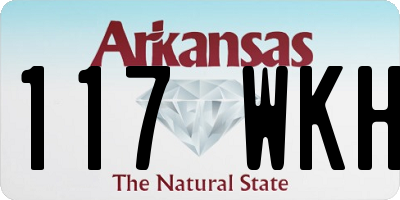 AR license plate 117WKH