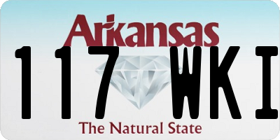 AR license plate 117WKI