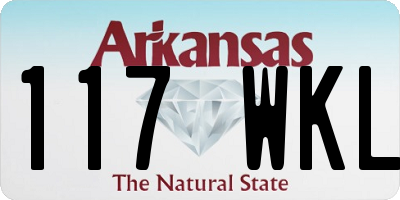 AR license plate 117WKL