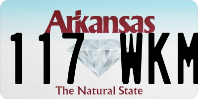 AR license plate 117WKM