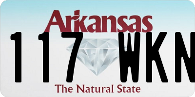 AR license plate 117WKN