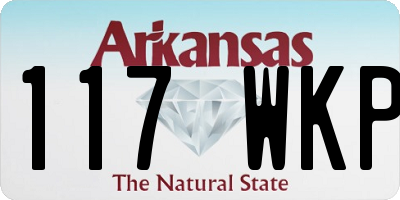 AR license plate 117WKP