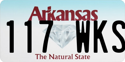 AR license plate 117WKS