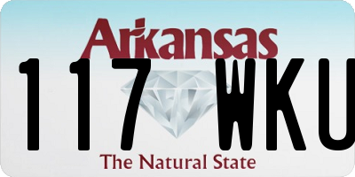 AR license plate 117WKU