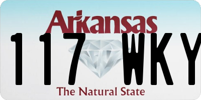 AR license plate 117WKY