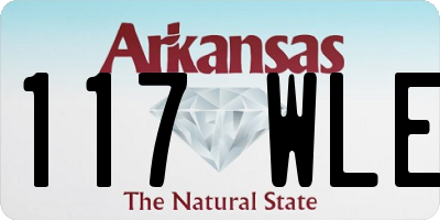AR license plate 117WLE