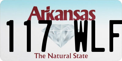 AR license plate 117WLF