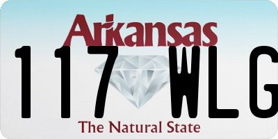 AR license plate 117WLG