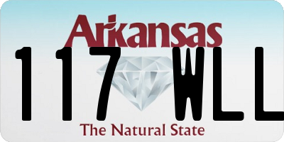 AR license plate 117WLL