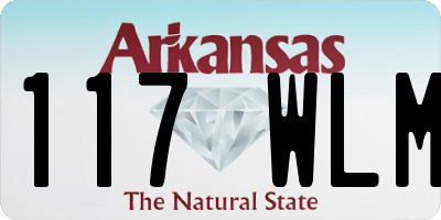 AR license plate 117WLM