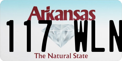 AR license plate 117WLN