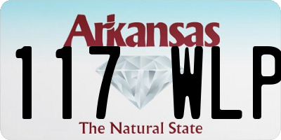 AR license plate 117WLP