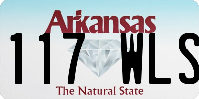 AR license plate 117WLS