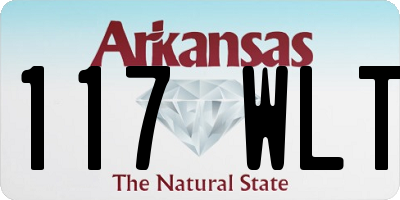 AR license plate 117WLT