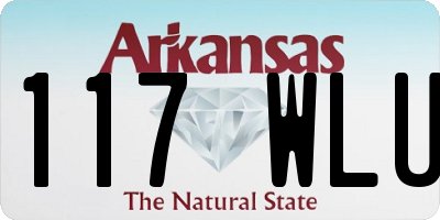 AR license plate 117WLU