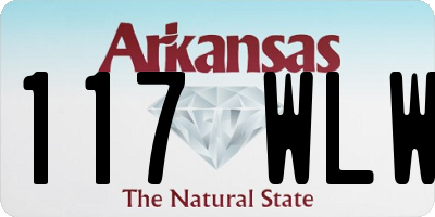 AR license plate 117WLW