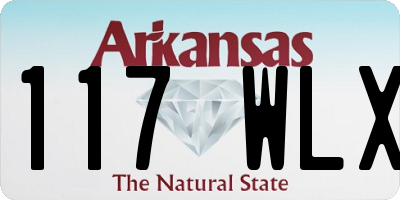 AR license plate 117WLX