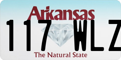 AR license plate 117WLZ