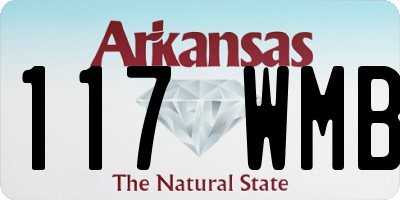 AR license plate 117WMB