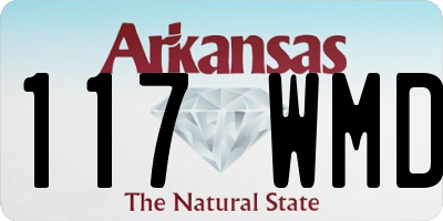 AR license plate 117WMD