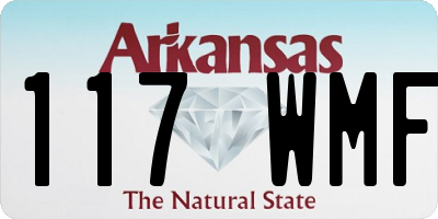 AR license plate 117WMF