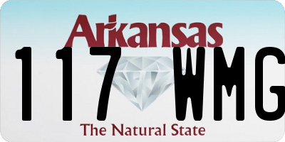 AR license plate 117WMG