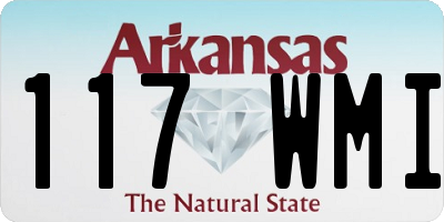 AR license plate 117WMI