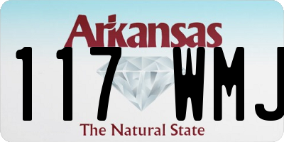 AR license plate 117WMJ