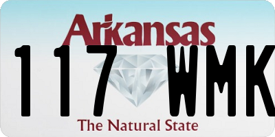 AR license plate 117WMK