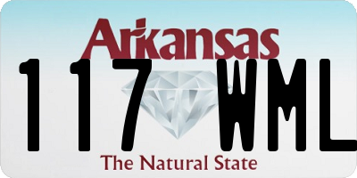 AR license plate 117WML
