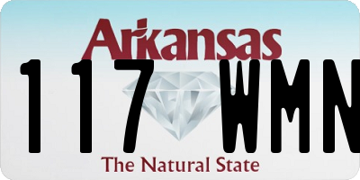 AR license plate 117WMN