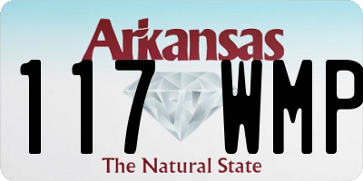 AR license plate 117WMP