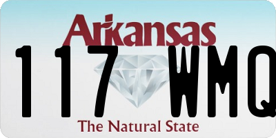 AR license plate 117WMQ