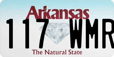AR license plate 117WMR