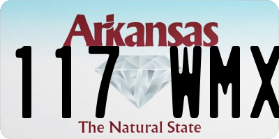 AR license plate 117WMX