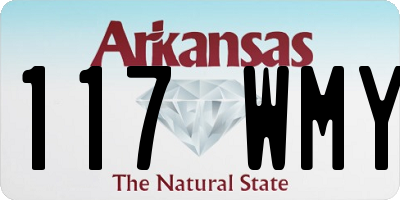 AR license plate 117WMY